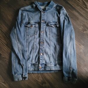 Aeropostale Navy Blue Denim Classic Trucker Jean Jacket